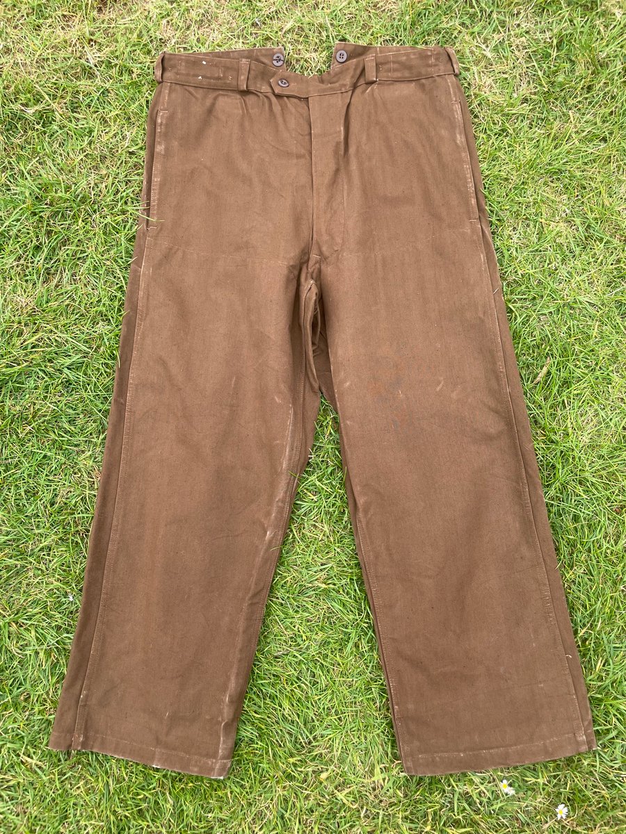 Vintage 1950's SNCF French Railway Pants, Un-worn Size 37